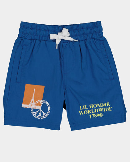 Lil Homme Kids' Worldwide T-Shirt Set White/Blue