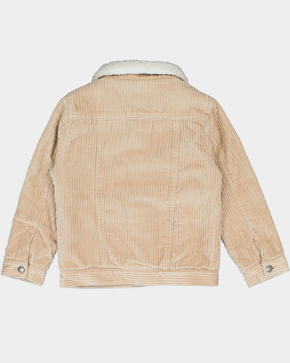 EN ES KIDS Kids' Realist Cord Sherpa Jacket Beige