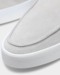 Saint Morta Hemisphere Suede Slip On Loafer Light Grey/White
