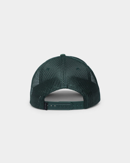 Saint Morta Skull Flower Trucker Snapback Dark Green