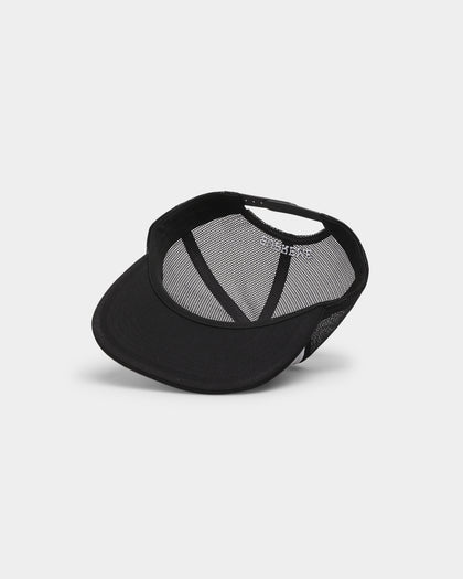 Supreme X Lady Pink Mesh 5 Panel Trucker Snapback Black