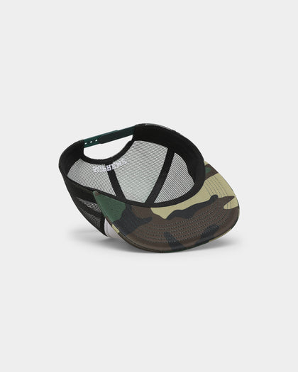 Supreme X Lady Pink Mesh 5 Panel Trucker Snapback Camo