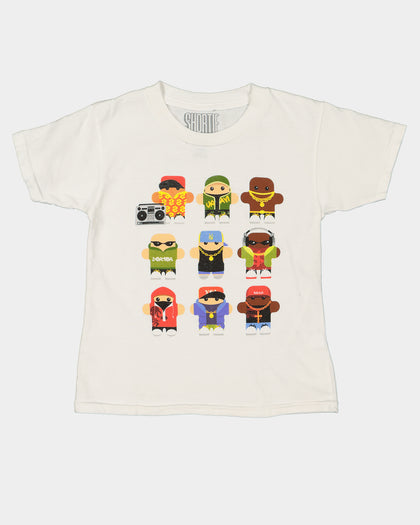 Shortie Kids' Gangsters T-Shirt White