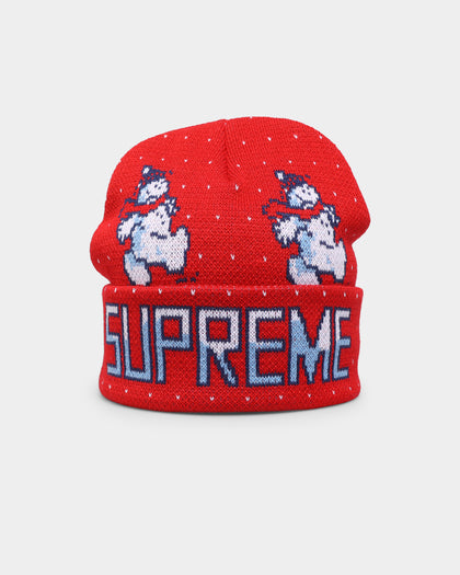 Supreme Snowman Beanie Red