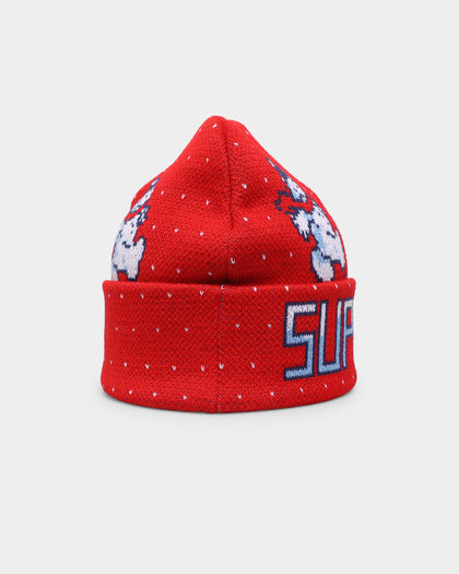 Supreme Snowman Beanie Red