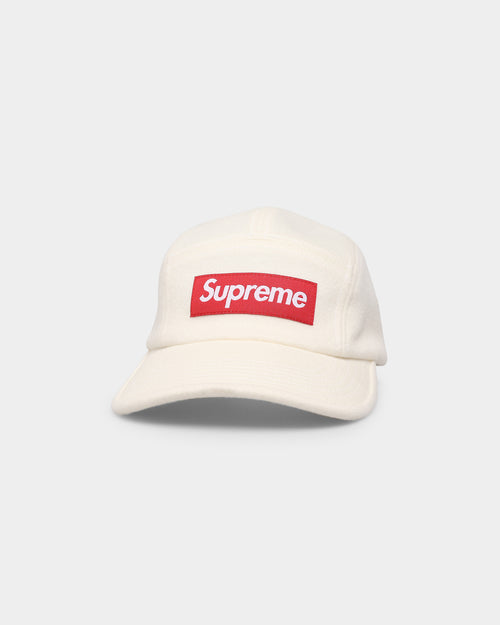 Supreme Wool Camp Strapback White