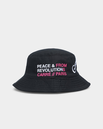 Carre Peace Bucket Hat Black