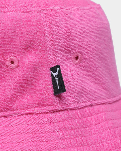Caree World Peace Terry Bucket Hat Pink