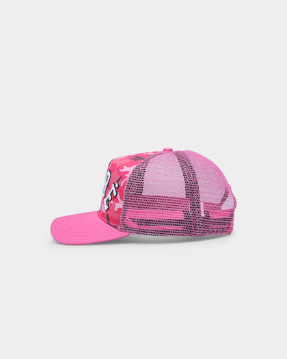 Carre C-Class Camo Trucker Strapback Pink