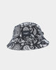 Saint Morta Paisley Skulls Bucket Hat Black/White