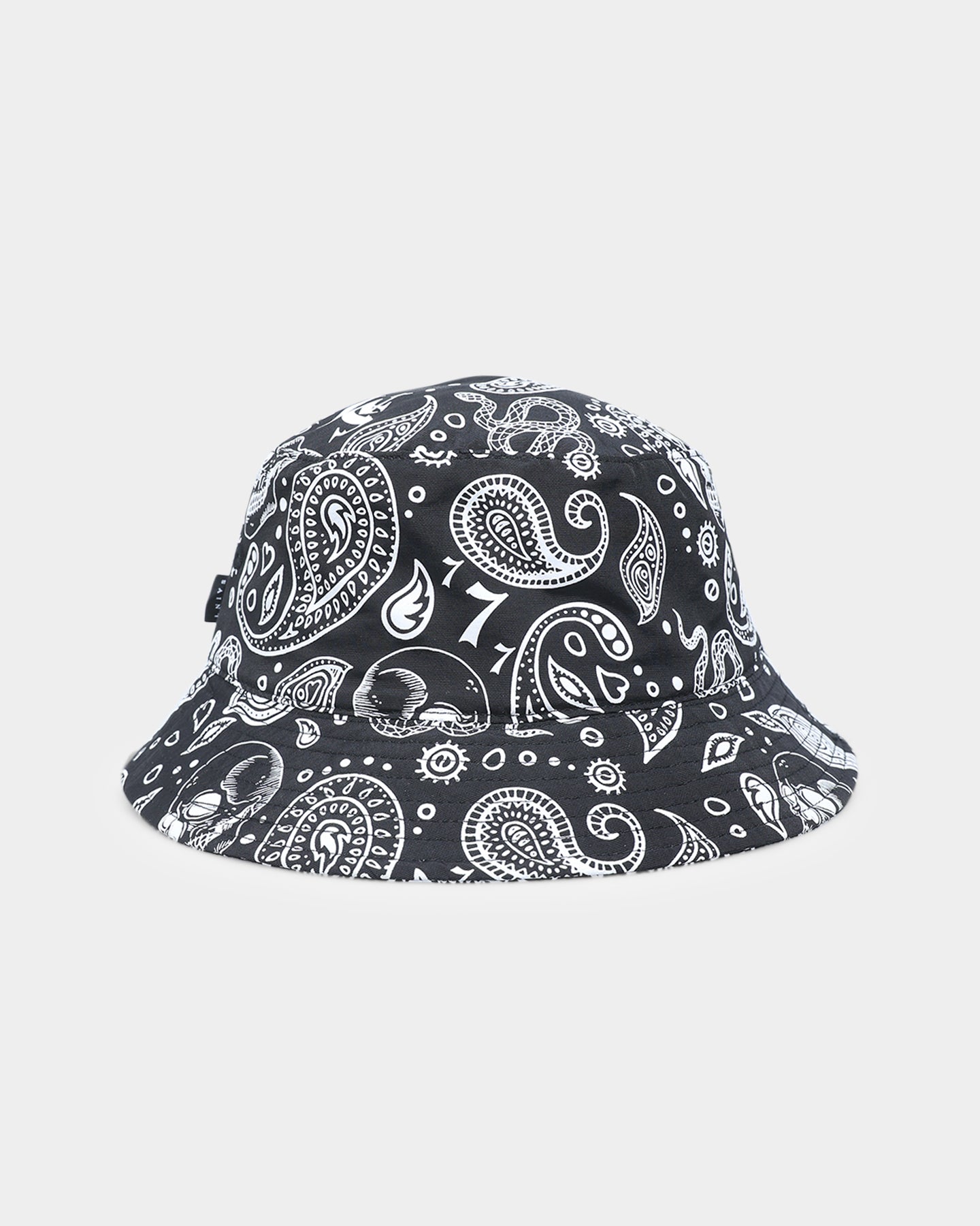 Saint Morta Paisley Skulls Bucket Hat Black/White | Culture Kings US