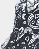 Saint Morta Paisley Skulls Bucket Hat Black/White