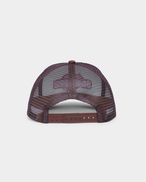 Goat Crew Heart Trucker Snapback White/Brown