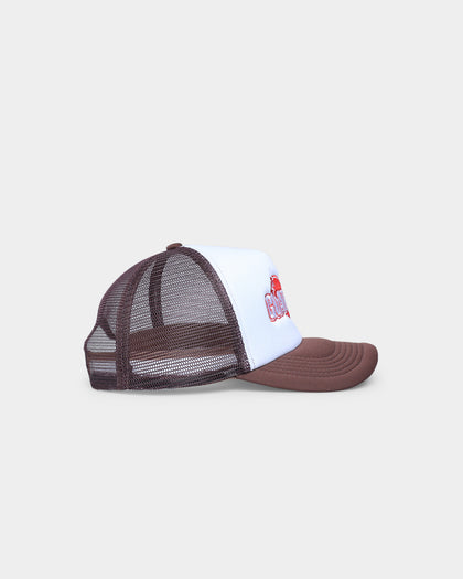 Goat Crew Heart Trucker Snapback White/Brown