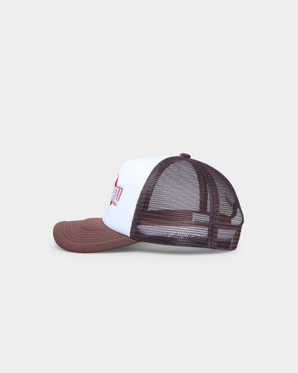 Goat Crew Heart Trucker Snapback White/Brown