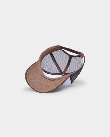 Goat Crew Heart Trucker Snapback White/Brown