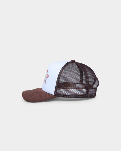 Goat Crew Star Trucker Snapback White/Brown