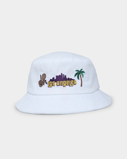 Goat Crew Los Angeles Cord Bucket Hat White
