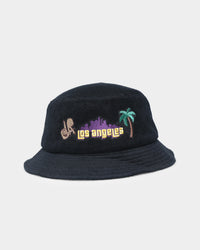 Goat Crew Los Angeles Towel Bucket Hat Black