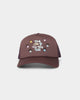 Goat Crew Wish You Were Here Trucker Snapback Brown