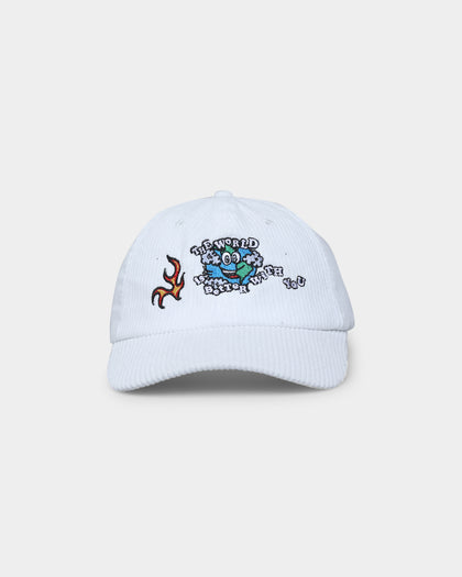 Goat Crew World Cord Dad Strapback White