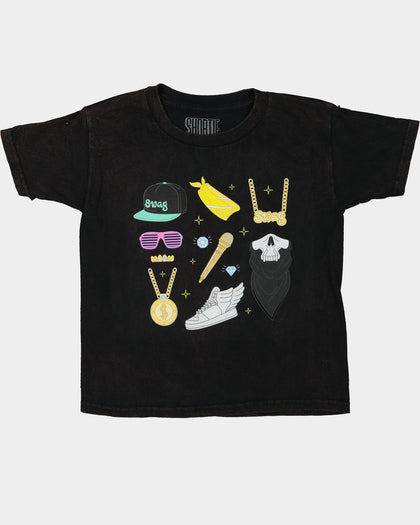 Shortie Kids' Swag T-Shirt Black