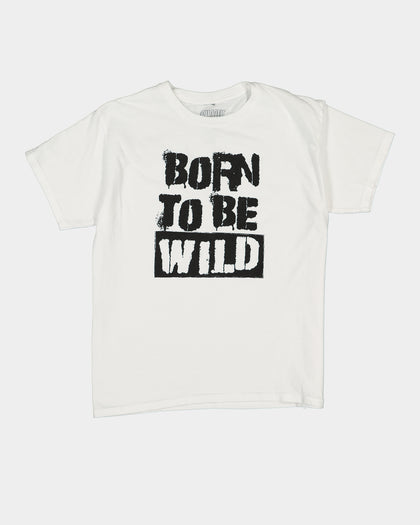 Shortie Born To Be Wild T-Shirt White