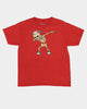 Shortie Kids' Skeleton Dab T-Shirt Red
