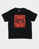 Shortie Kids' Straight Outta Timeout T-Shirt Black