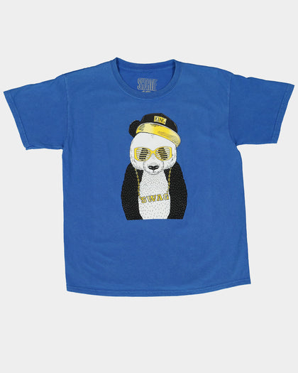 Shortie Kids' Swag Panda T-Shirt Blue