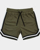 EN ES Kid's Mini Basketball Shorts Army Green