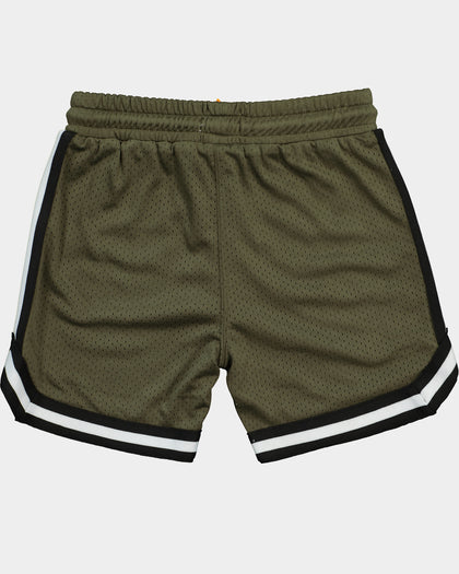 EN ES Kid's Mini Basketball Shorts Army Green