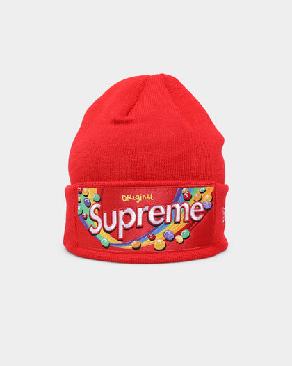 Supreme X Skittles X New Era Beanie Red