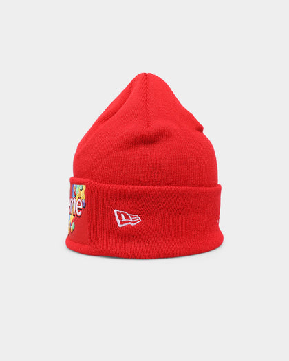 Supreme X Skittles X New Era Beanie Red