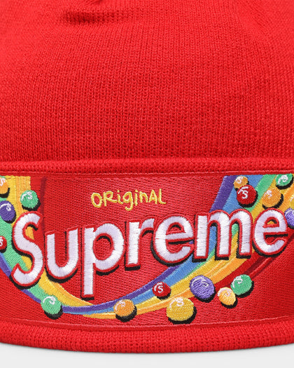 Supreme X Skittles X New Era Beanie Red