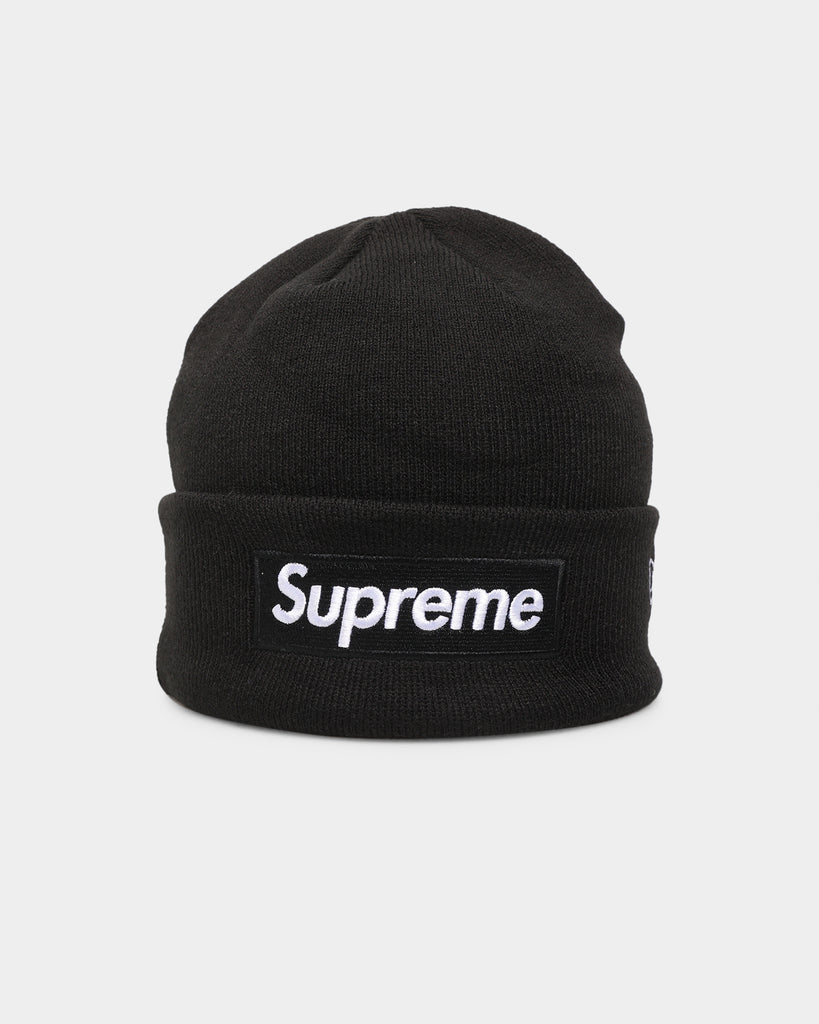 Supreme X New Era Box Logo Beanie Black | Culture Kings US