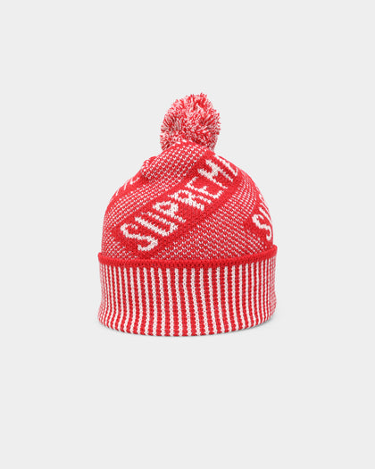 Supreme Banner Beanie Red