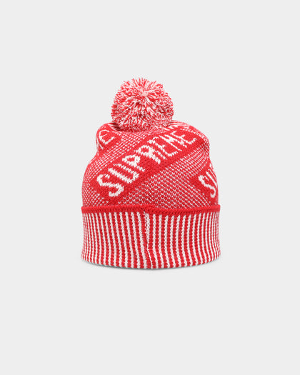 Supreme Banner Beanie Red