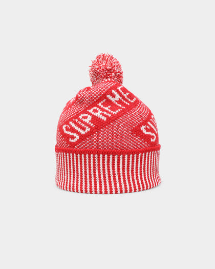 Supreme Banner Beanie Red