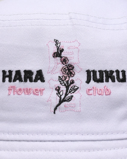 Goat Crew Harajuku Bucket Hat White