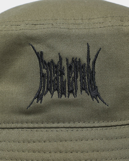 Goat Crew Metal Bucket Hat Olive