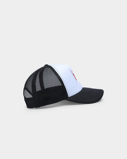 Goat Crew Metal Trucker Snapback White/Black