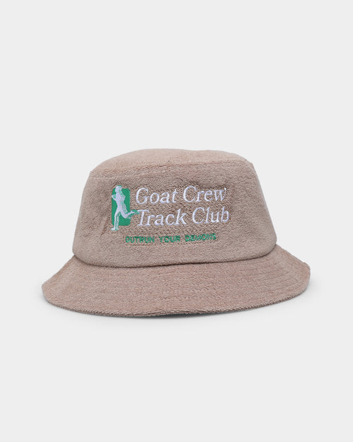 Goat Crew Track Club Towel Bucket Hat Tan