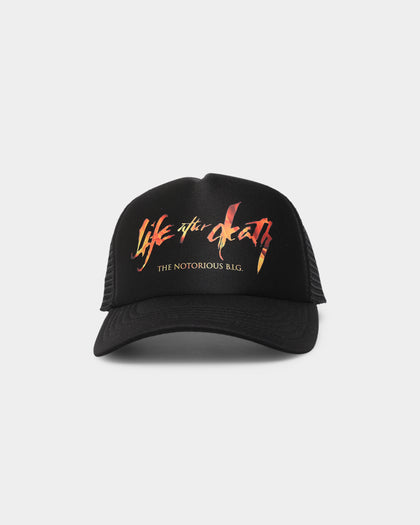 Notorious B.I.G Biggie Black Trucker Snapback Black