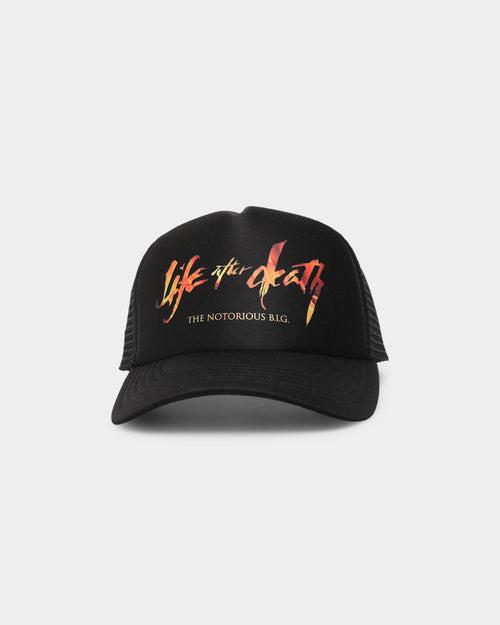 Notorious B.I.G Biggie Black Trucker Snapback Black
