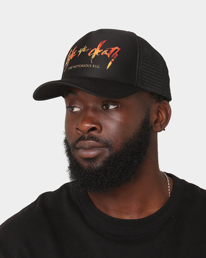 Notorious B.I.G Biggie Black Trucker Snapback Black