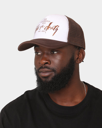 Notorious B.I.G Biggie Brown Trucker Snapback Brown