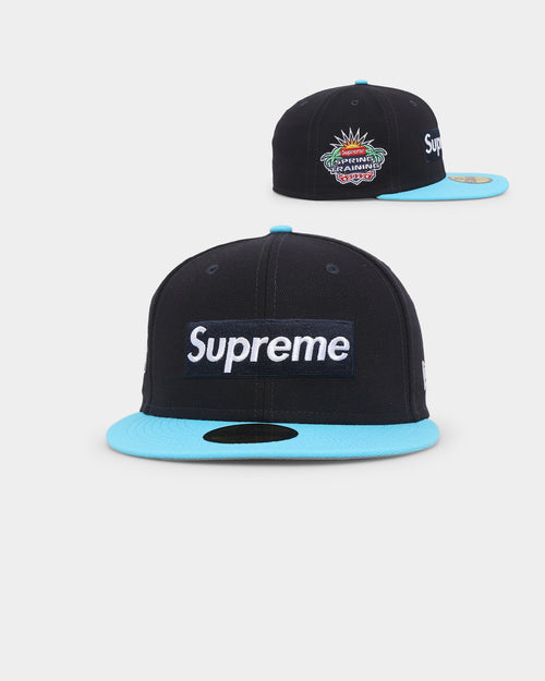 Supreme X New Era Spring Training 2-Tone Box Logo Fitted Blue