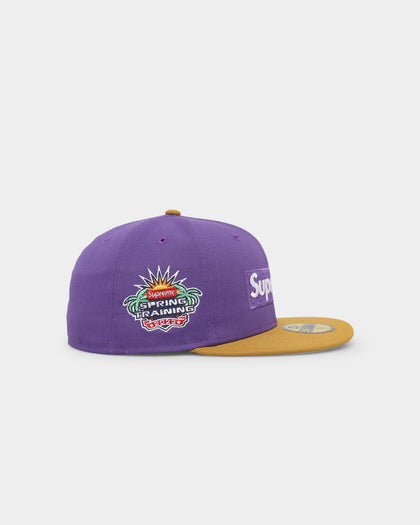 Supreme X New Era Spring Training 2-Tone Box Logo Fitted Purple