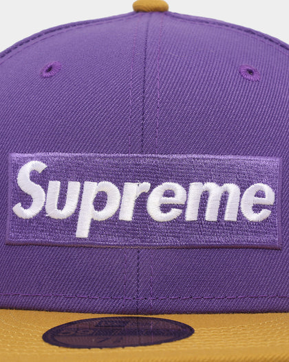 Supreme X New Era Spring Training 2-Tone Box Logo Fitted Purple